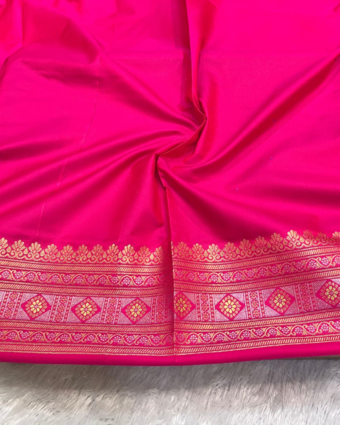 Dark Pink Colour Soft South Silk Saree