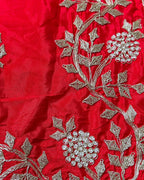 Red Colour HO Art Silk  Saree with Katdana Work