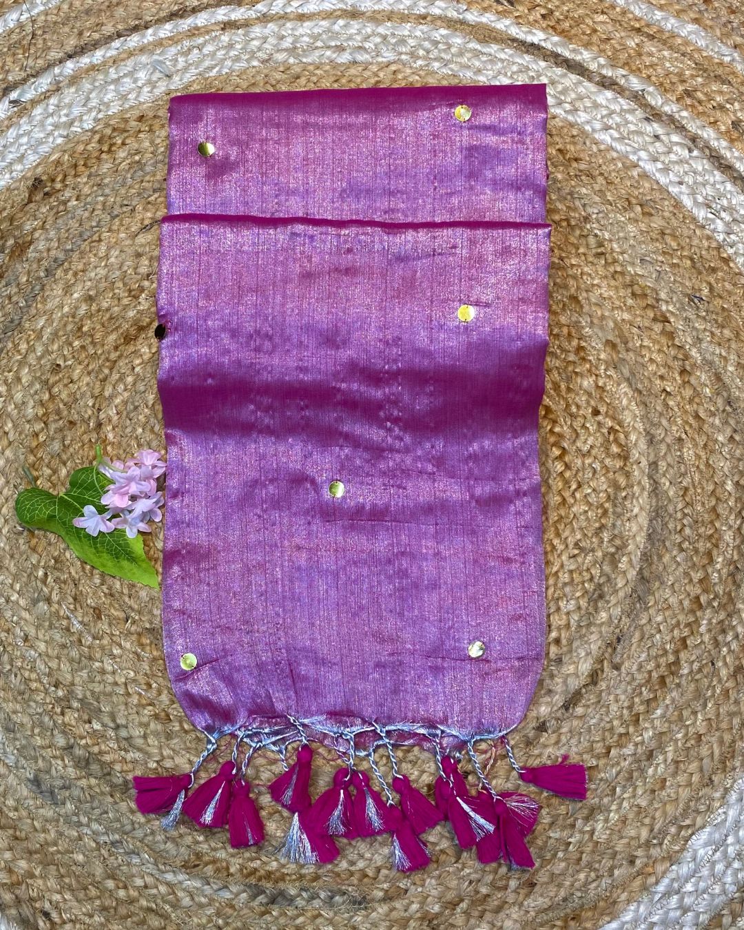 Pink Colour Raga Tissue Silk Saree