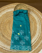 Rama Green Colour Batik Cotton Saree