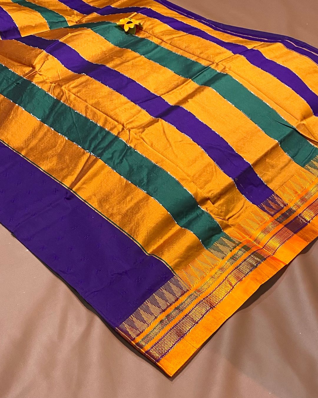Purple Colour Irkal/Ilkal Cotton Saree
