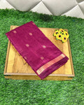 Berry Pink Colour Maheshwari Cotton Saree M15186
