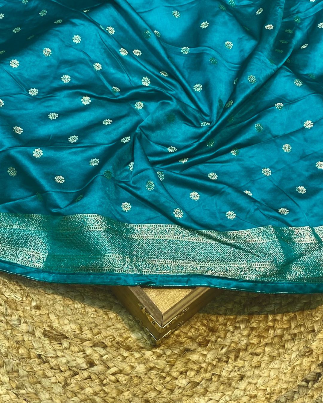 Lime Green Colour Soft Satin Silk Saree with Contrast Blouse Piece