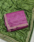 Onion Pink Colour Stone Work Soft Shimmer Saree
