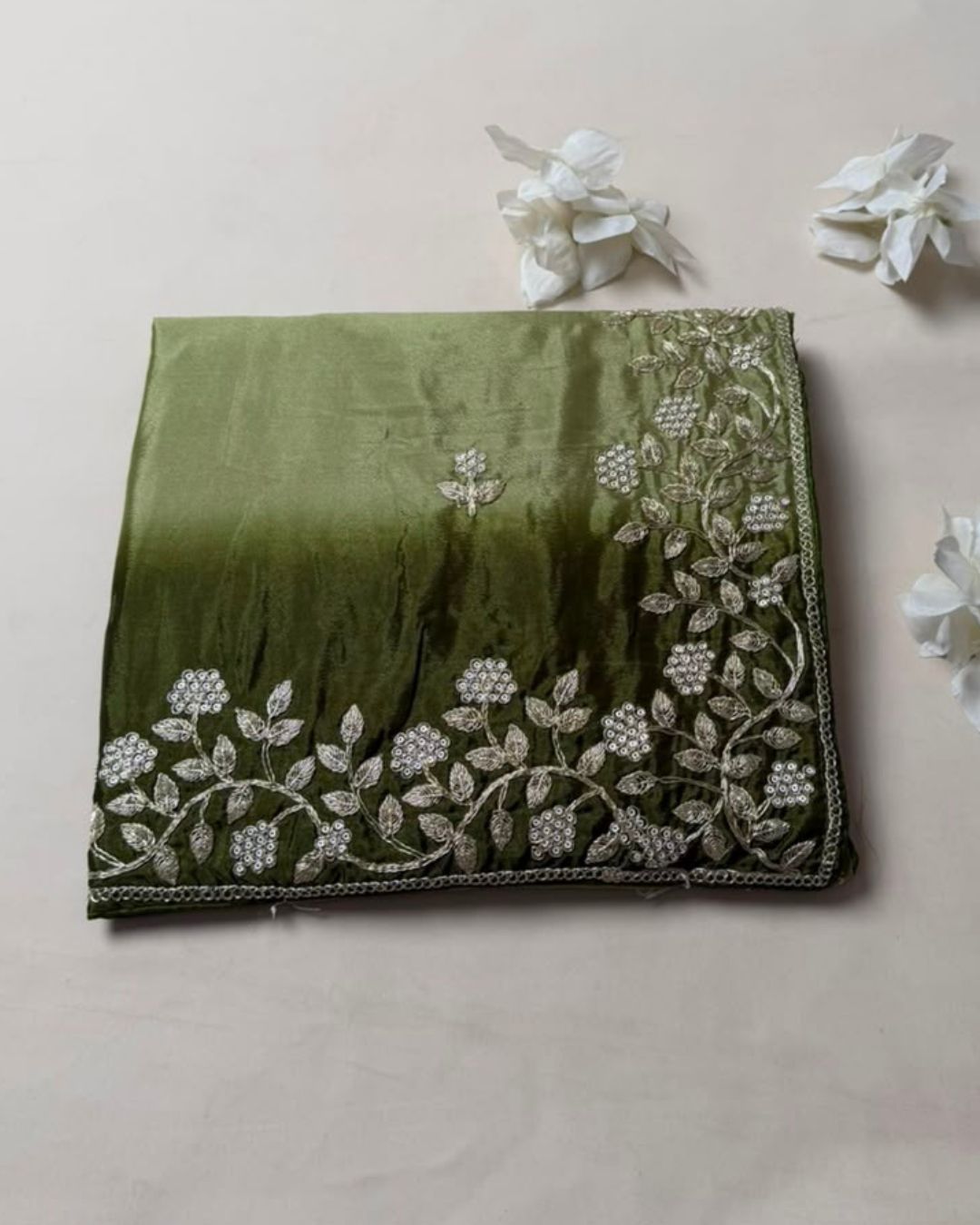 Mehendi Green Colour Art Silk  Saree with Katdana Work