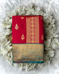 Pink Colour Semi Silk Zari Saree