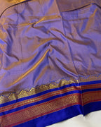 Dusty Parrot Green Colour Irkal/Ilkal Cotton Saree