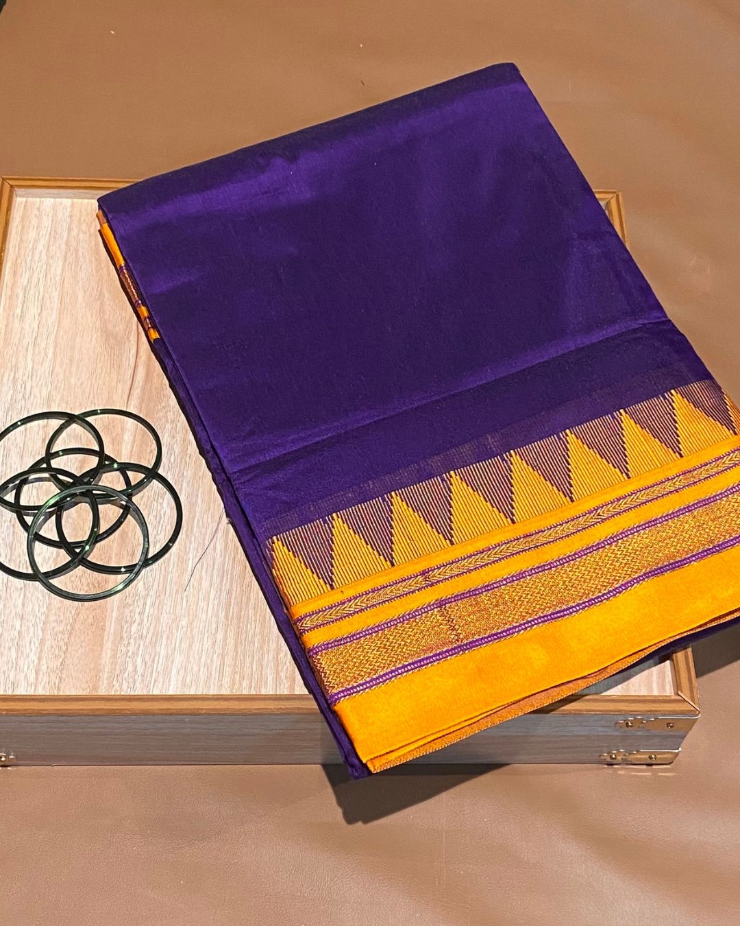 Purple Colour Irkal/Ilkal Cotton Saree