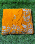 Yellow Colour HO Art Silk  Saree with Katdana Work