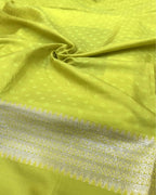 Parrot Green Colour Soft Peshwai Saree