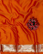 Orange Colour Silk Paithani Saree