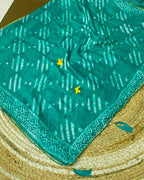 Rama Green Colour Batik Cotton Saree