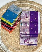 Purple Colour Silk Paithani Saree