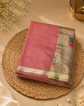 Peach Colour Cotton Jamdani Saree with Sequin Work