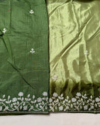 Mehendi Green Colour Art Silk  Saree with Katdana Work