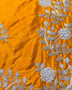 Yellow Colour HO Art Silk  Saree with Katdana Work