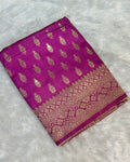 Pink Colour Dola Silk Saree