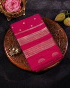 Magenta Pink Colour Soft Peshwai Saree