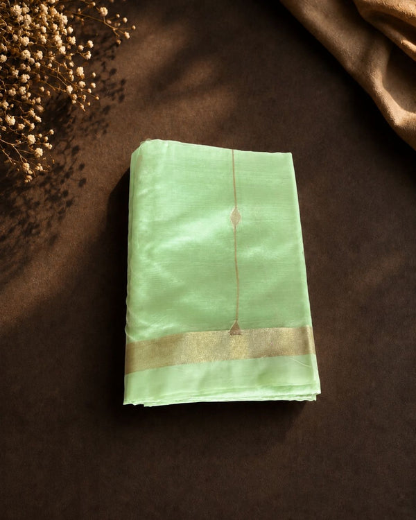 Pista Colour Chanderi Cotton Saree