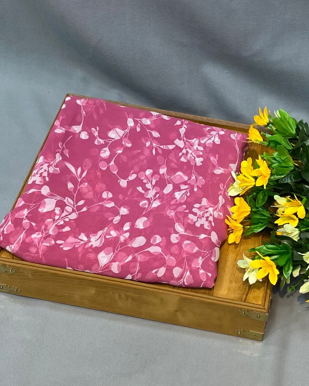 Onion Pink Colour Georgette Saree