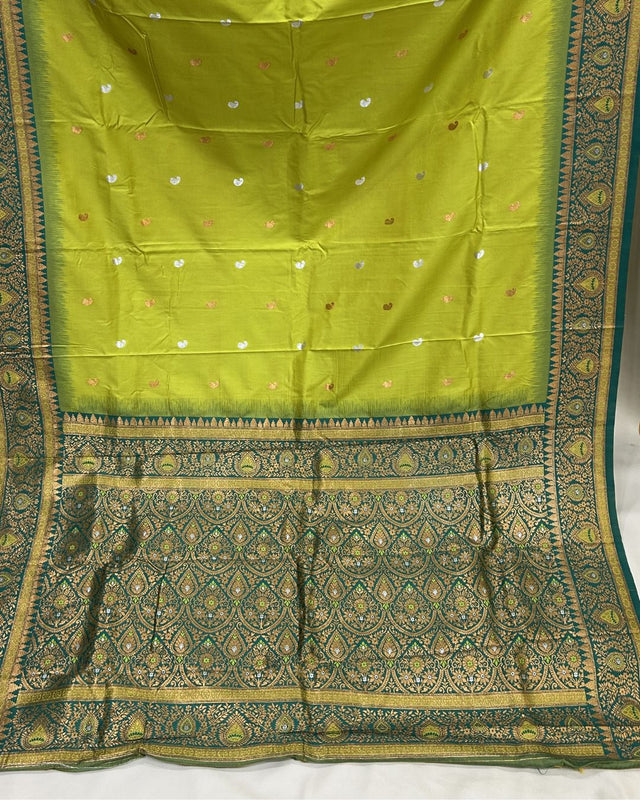 Silk Paithani Saree with Contrast Blouse