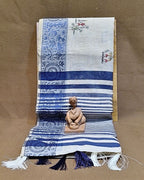 Off White Colour Cotton Warli Design Saree