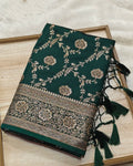 Green Colour Banarasi Silk Saree