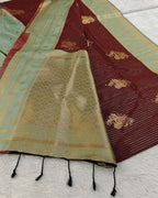 Maroon Colour Soft Silk Saree