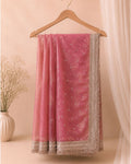 Dusty Pink Colour Space Silk Work Saree