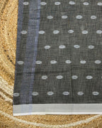 Grey Colour Khadi Cotton Saree