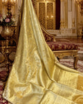 Golden Colour Rekha Tissue Silk Saree