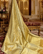 Golden Colour Rekha Tissue Silk Saree