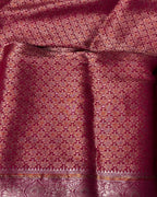 Pink Colour Shimmer Georgette Saree With Swarovski Work