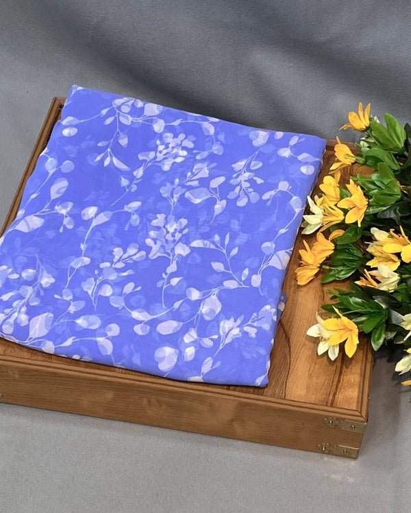 Blue Colour Georgette Saree