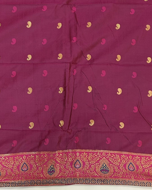 Silk Paithani Saree with Contrast Blouse