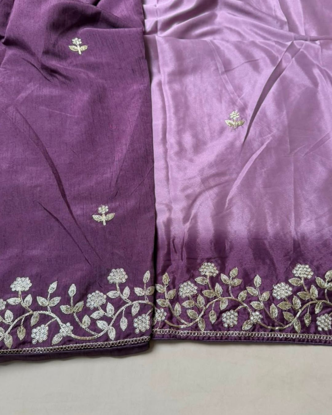 Light Purple  Colour Art Silk  Saree with Katdana Work