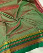 Maroon Colour Irkal/Ilkal Cotton Saree
