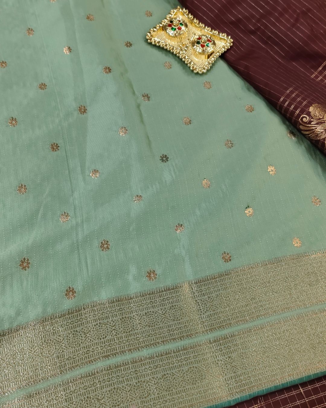 Maroon Colour Soft Silk Saree