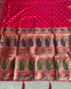 Pink Colour Paithani Saree