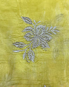 Leman Brust Colour Crunchy Silk Thread Work Saree