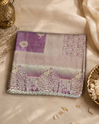 Dusty Onion Pink Colour Soft Silk Saree With Moti Border