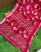 Pink Colour Viscose Saree