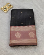 Black Colour Soft Silk Saree