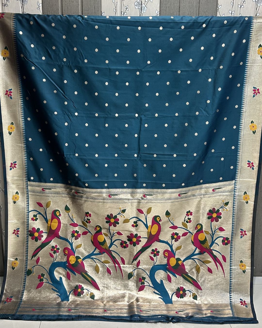 Kerosene Colour Bamboo Paithani Saree M 15237