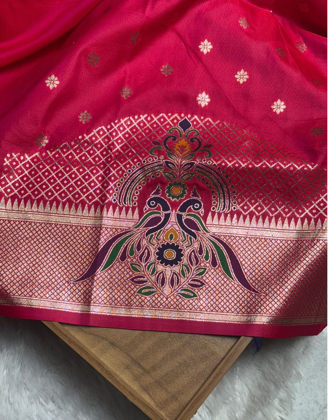 Pink Colour Paithani Saree