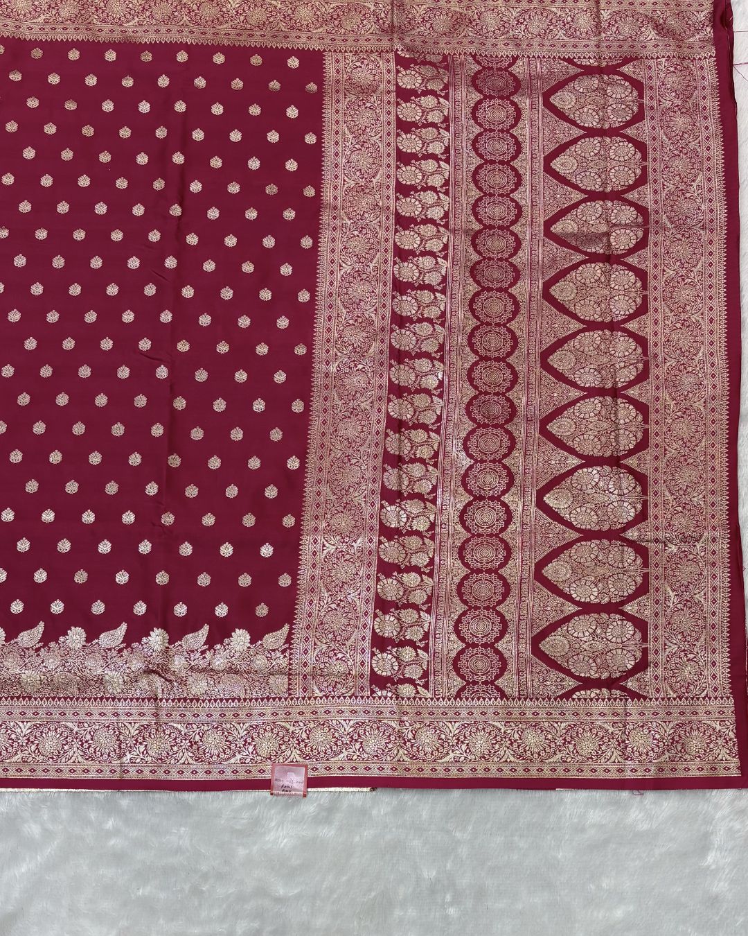 Rani Pink Colour Soft Peshwai Saree