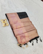 Black Colour Soft Silk Saree