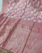 Pink Colour Semi Silk Zari Saree
