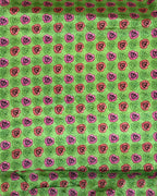 Vibrant Green Colour Digital Patchwork Printed Saree