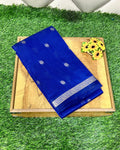 Royal Blue Colour Maheshwari Cotton Saree M15186